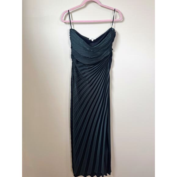 NEW NWT A.L.C. Bianca Dress in Forest Green Size 6 - Picture 2 of 7